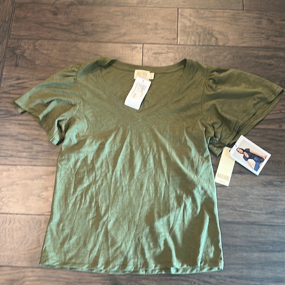 NWT Nation Ltd Darcie Flutter Sleeve Tee Sz L - Picture 5 of 8